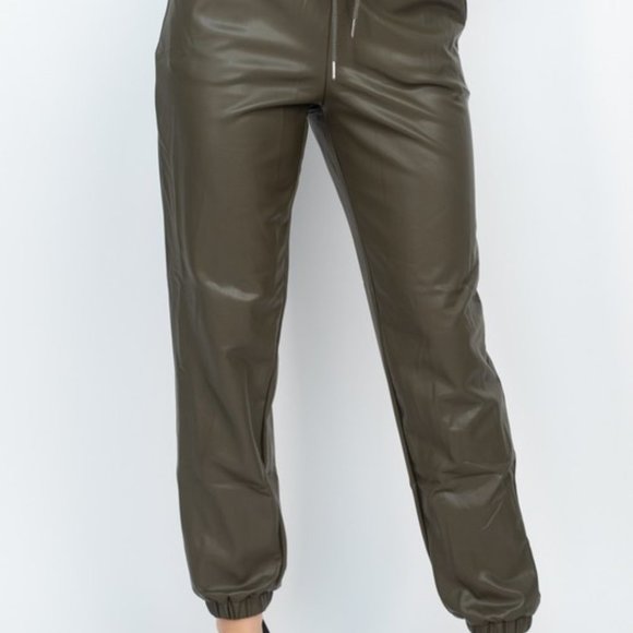 Stop Chasing Joggers-Olive - Picture 6 of 6